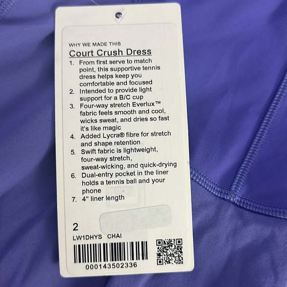 Lululemon Court Crush Dress - Picture 5 of 7